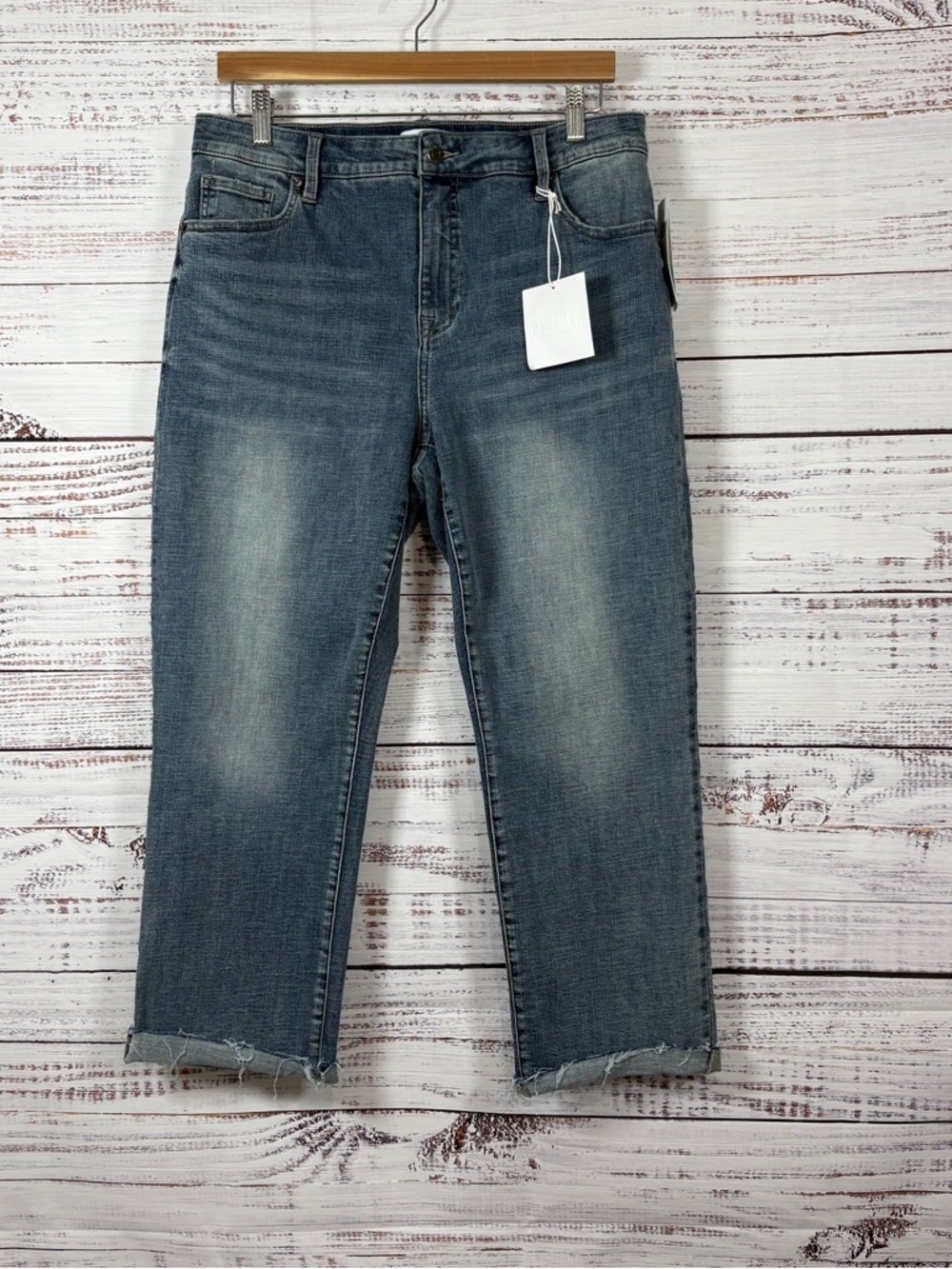 Pistola Bettina Blue Mid Rise Cuffed Denim Jeans